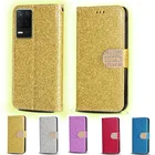 Чехол-книжка для Realme Narzo 30 5G, кожа, с отделением для карт и подставкой