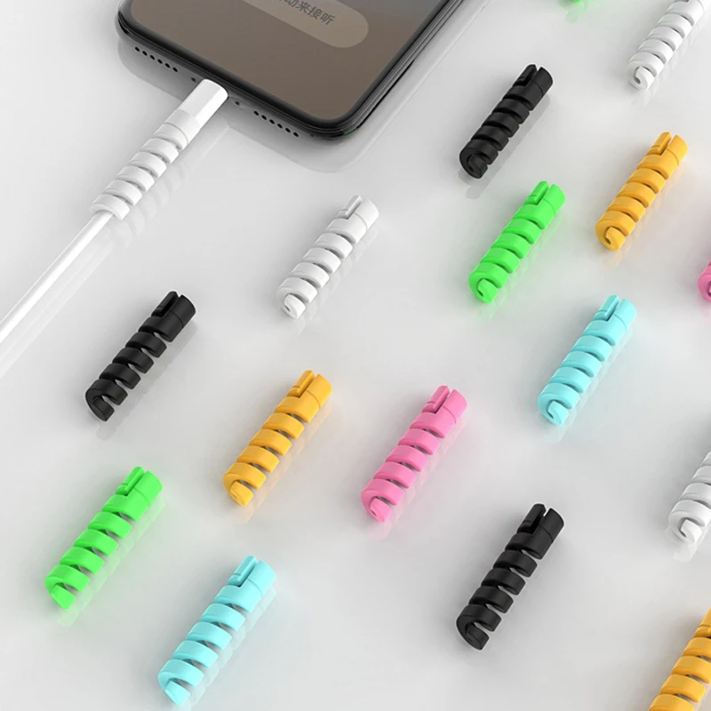 Спиральный кабель протектор линии передачи данных пластиковый защитный чехол