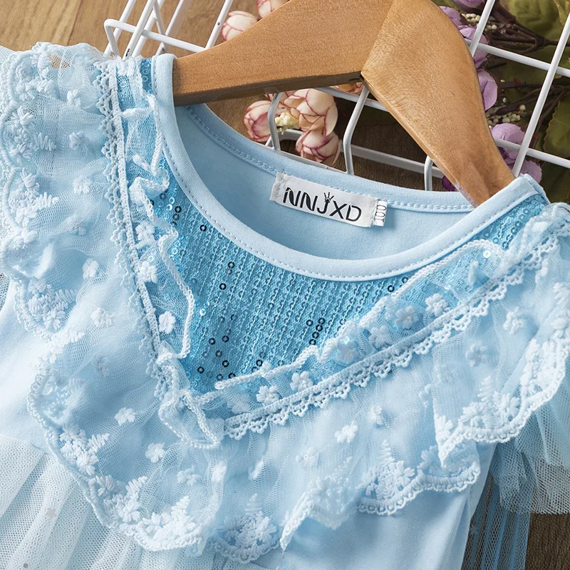 платье летнеедетские платьяБлестки Эльза для девочкинарядное День рождения