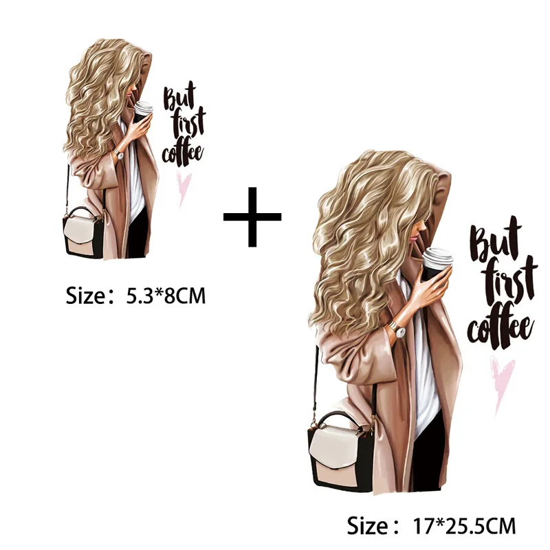 

Love Coffee Iron-on Transfers Patches for Clothing Textile Vinyl Thermo Stickers Applique Diy Thermotransfer Stripes for Clothes