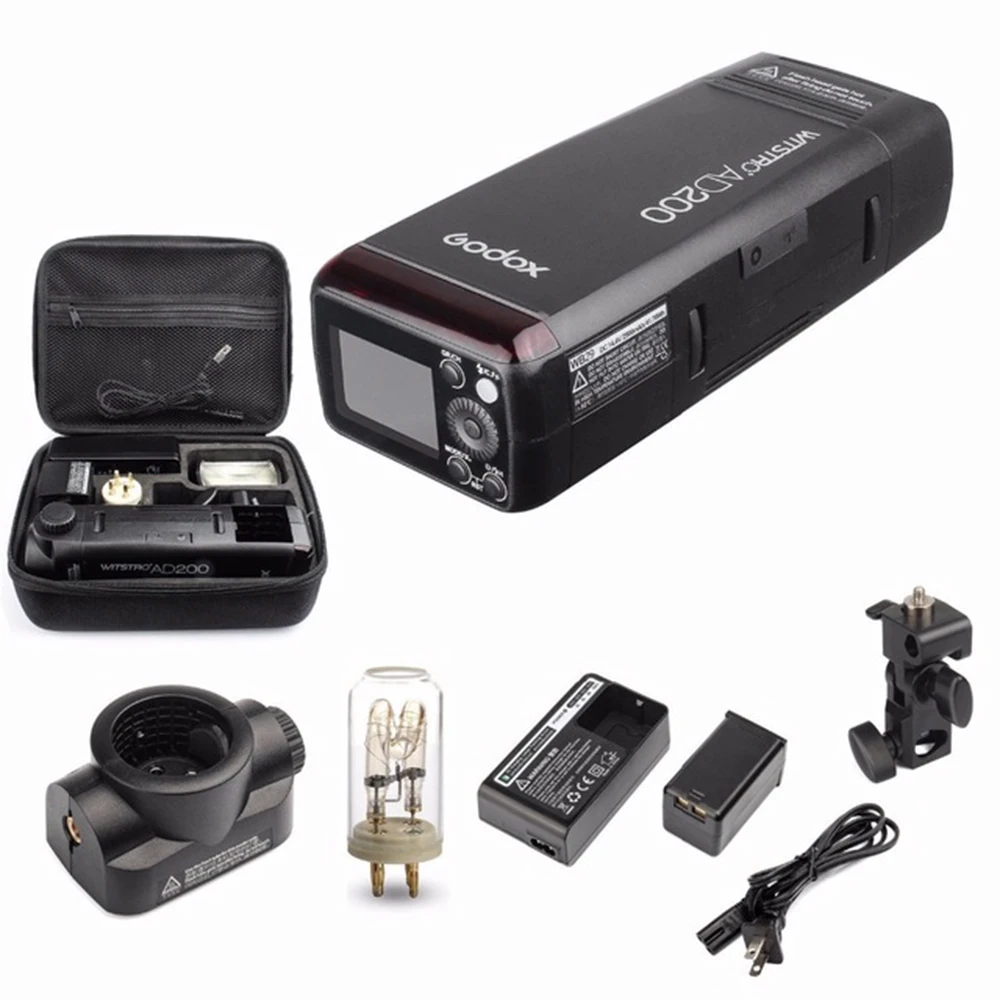 Godox AD200 набор 200Ws 2 4G TTL карманная вспышка стробоскоп 1/8000 HSS Беспроводная монолайт