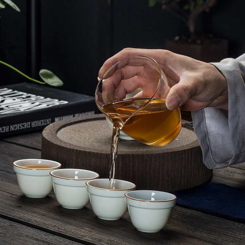 

Travel Kung Fu Tea Set Express Cup Portable Mini Simple One Pot Four Cups Gift Tea Ceremony Set Tcup Kung Fu Tea Set