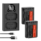 Батарея 2600 мАч FZ100 NPFZ100 NP FZ100 + двойное зарядное устройство со светодиодной подсветкой для Sony NPFZ100 серии Z, Alpha A7 III, A7R III, A9, A9R, A9S, A6600