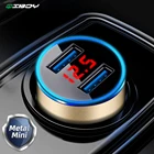 Автомобильное зарядное устройство с двумя USB-портами, 3,0 А, со светодиодным дисплеем
