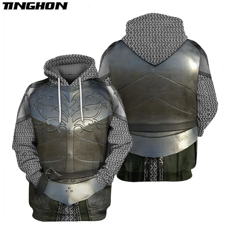 

XS-7XL новые мужские средневековые Рыцари Templar Armor Толстовка крестообразный 3D принт с капюшоном пуловер Хэллоуин Свитшот повседневное пальто