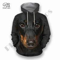 plstar cosmos 3dprint newest dachshund dog pet art harajuku premium streetwear funny unique casual hoodiessweatshirtzip t 6