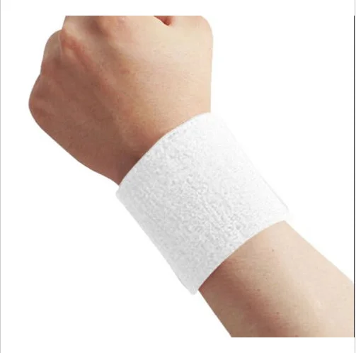 

1Pair Cloth Cotton Sweatband Wristband Brace Wrap Bandage Strap Running Sports Safety Wrist Support Badminton Wrist Band TSLM1