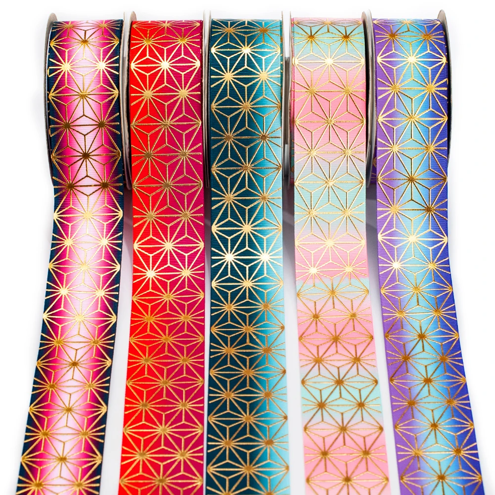 Новинка 50 ярдов фиолетовый золотой цветок японский Печатный киметсу No Yaiba фон