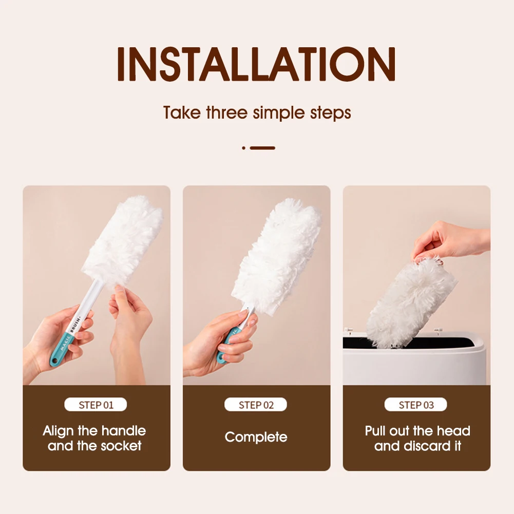 

Microfiber Dusting Brush Adjustable Extend Stretch Feather Home Duster Air-condition Car Furniture Household Cleaning Brush