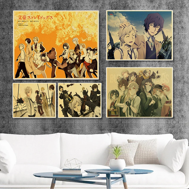 

Bungou Stray Dog Dead Apple Anime Modern Canvas Painting Comic Poster Wall Art Picture As Living Room Home Decoration Frameless