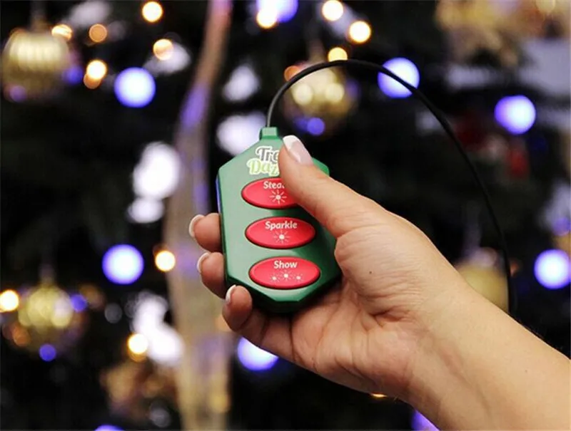 Ослепляющая светодиодная гирлянда для рождественской елки с вилкой