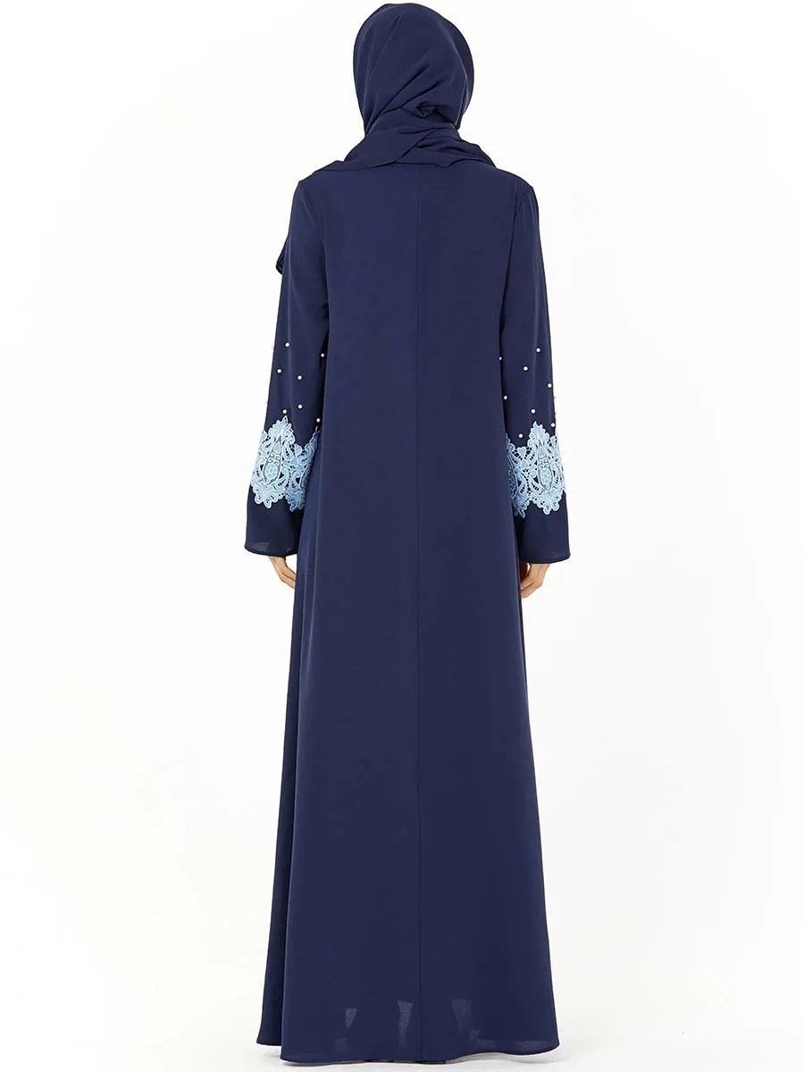 Женское свободное платье с завышенной талией элегантное мусульманское