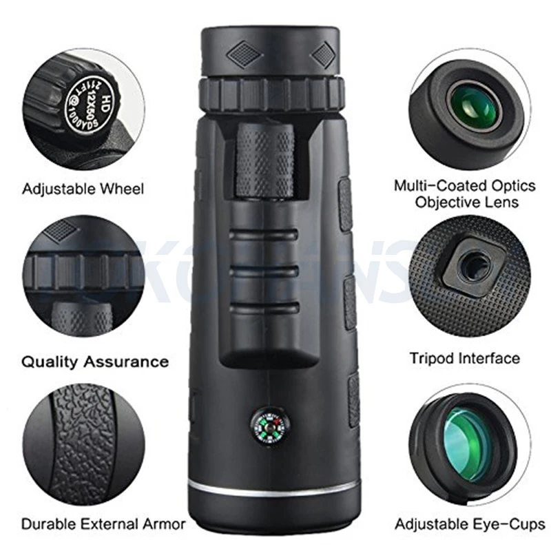 Объектив для телефона из оптического стекла 40X60 телескоп с зумом объектив