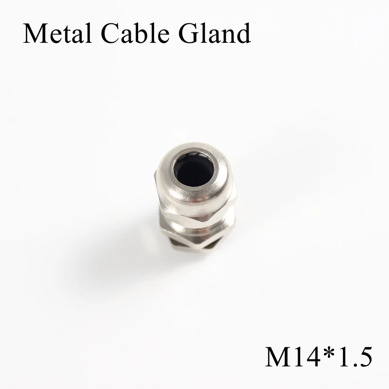 1 шт./лот M14 металлический кабельный сальник IP68 Водонепроницаемый никелевый