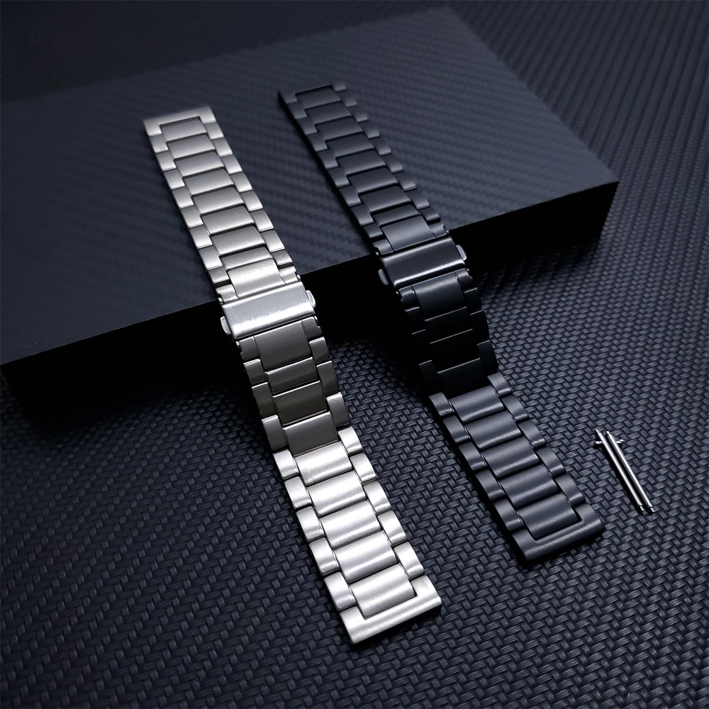 

Titanium Metal Wristband For Fossil Gen 5 Gen5 Carlyle HR/Julianna/Garrett Strap Band Watchband Stainless steel clasp Bracelet