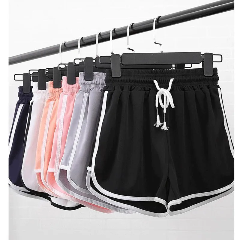 Спортивные шорты размера плюс для женщин лето 2020 Новые повседневные с высокой