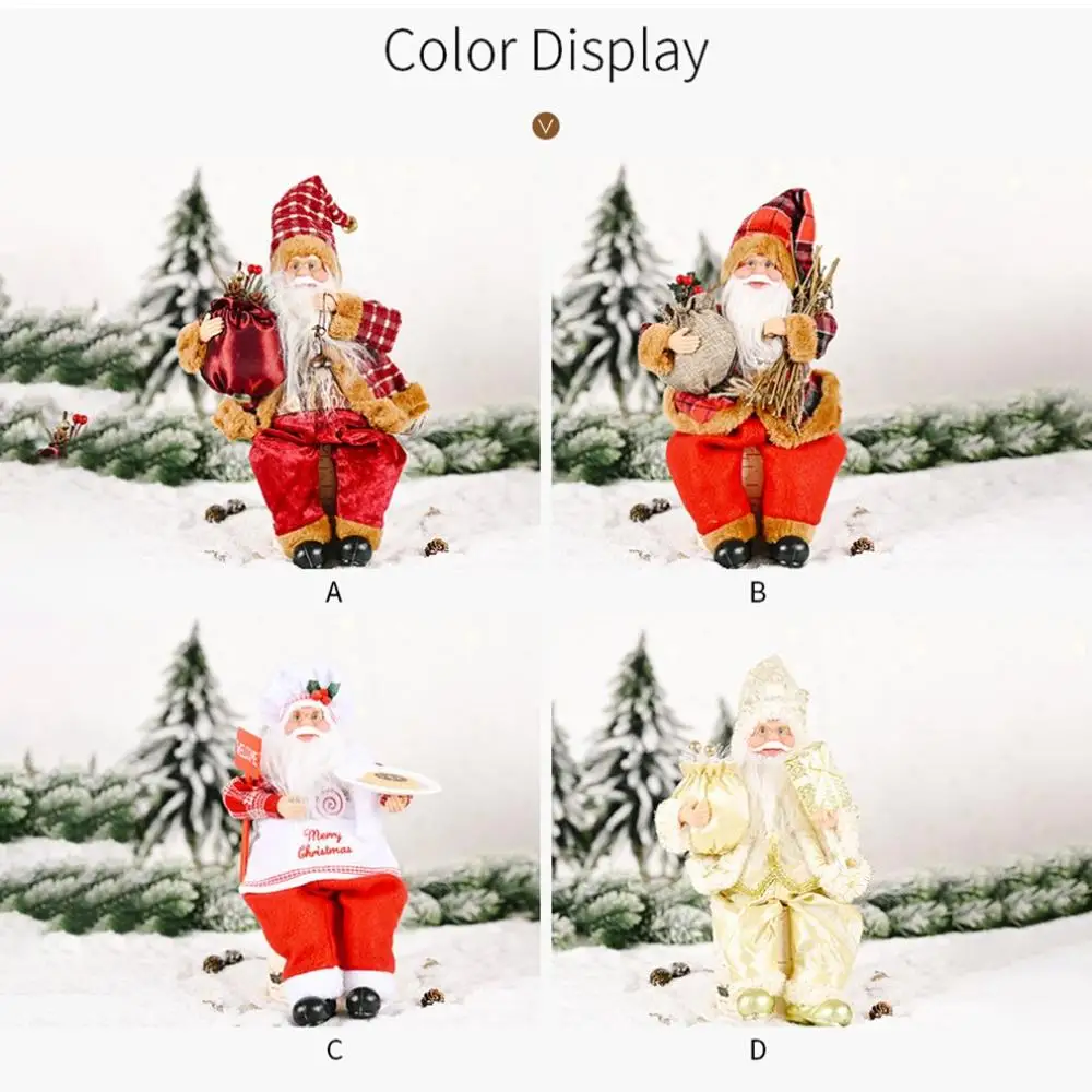 

2020 Santa Claus Doll Christmas Ornament Merry Christmas Decorations For Home Xmas Table Decor Navidad Natal Gifts New Year 2021