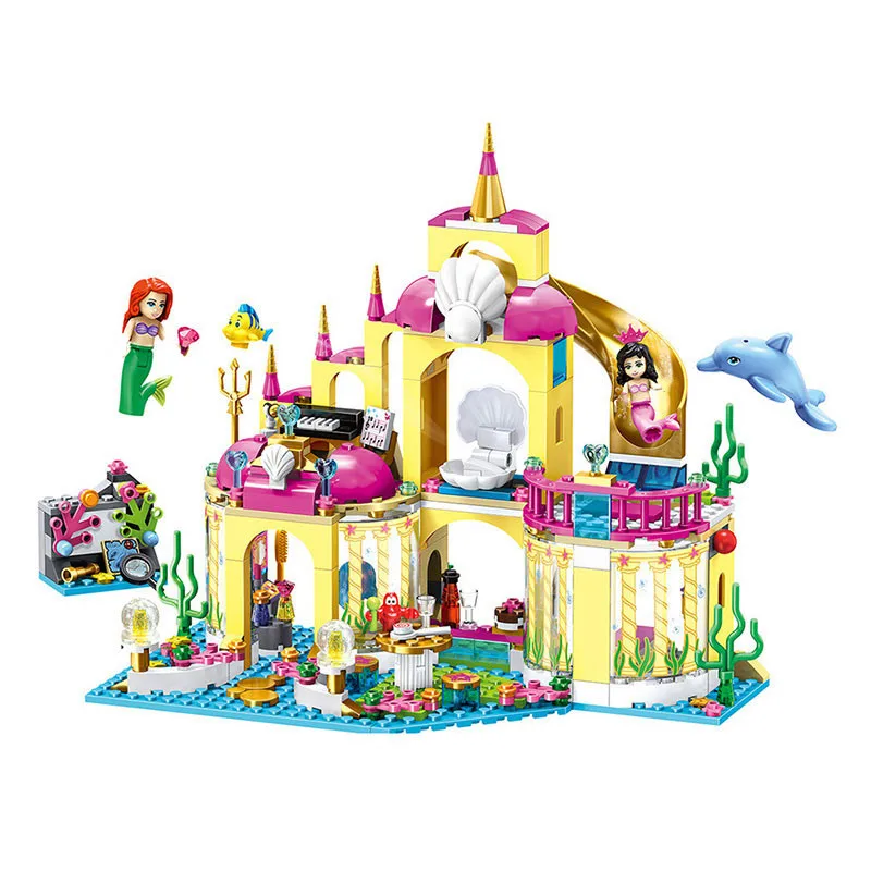 10436 принцесса Русалка подводный дворец модельные наборы для девочек и друзей