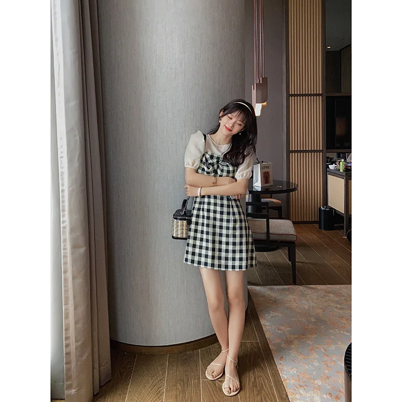 Женский комплект одежды MISHOW однотонная Базовая футболка абрикосового цвета и