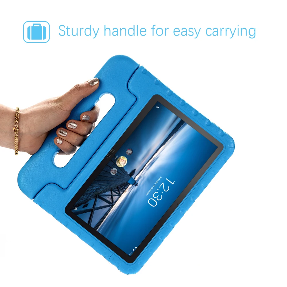 Детский чехол для планшета Lenovo Tab M10 P10 10 1 in X605 2019 противоударный защитный с ручкой