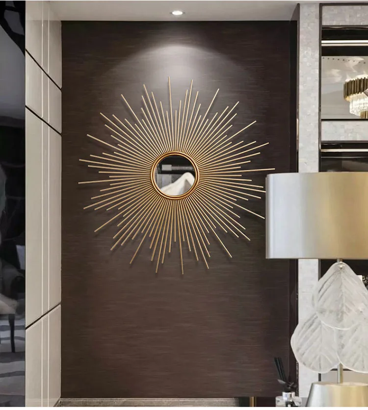 Современные 3D стерео настенные Стикеры металлические декоративные