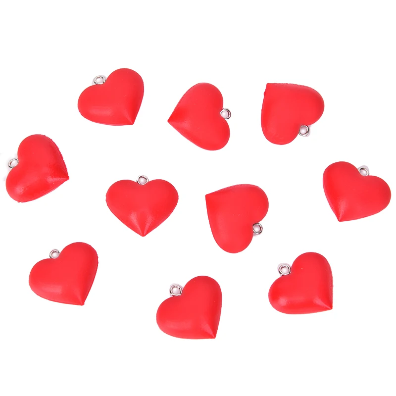 10 шт. маленькая любовь эмаль сердце очаровательный браслет фурнитура для девушек