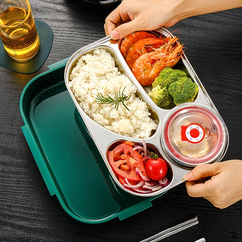 Insulated Lunch Box Stainless Steel Bento With Soup Cup Food Storage Containers Kids Thermal Lunchbox Japanese Snacks Case | Дом и сад