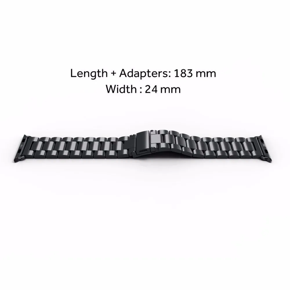2 шт. ремешок для Apple watch band 44 мм 40 мм iWatch band 42 мм 38 мм браслет из нержавеющей стали+ Миланская петля Apple watch 4 3 2 1 42