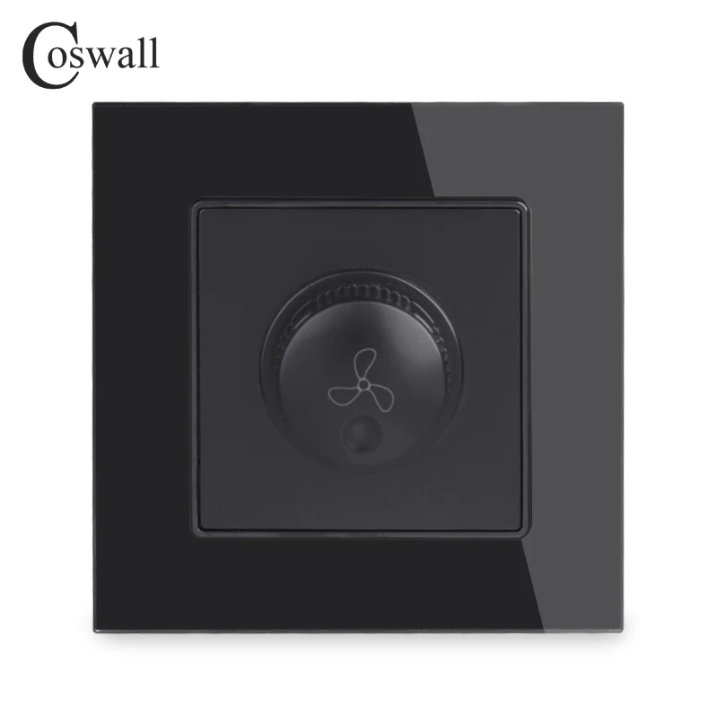 Контроллер вентилятора COSWALL 16 а 15 300 вт|crystal glass panel switch|glass switchinterruptor switch |