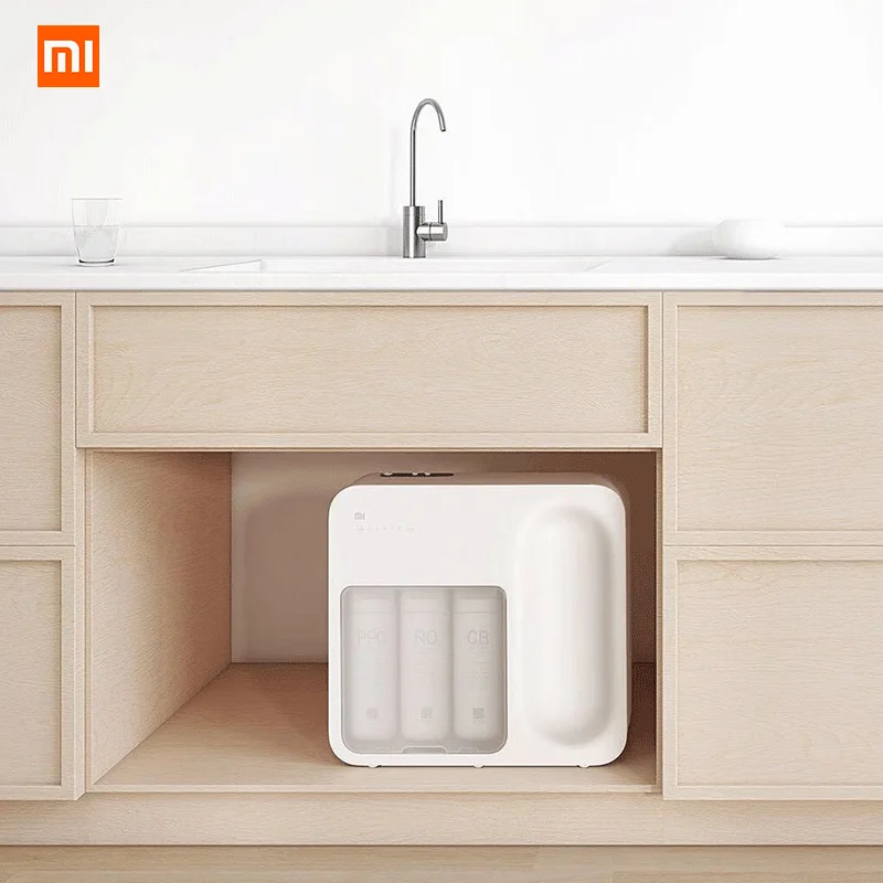 Очиститель воды Xiaomi с обратным осмосом домашняя кухонная система фильтрации