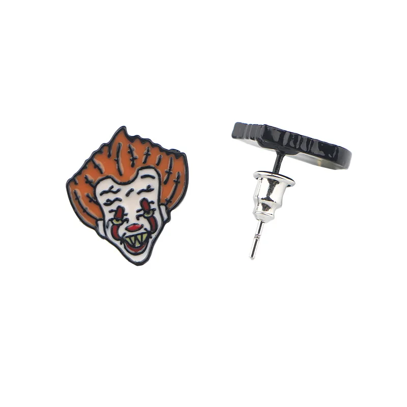 P4026 Dongmanli Stephen King's It серьги-гвоздики для женщин эмаль It: Chapter Two Pierce корейские серьги ювелирные изделия на Хэллоуин