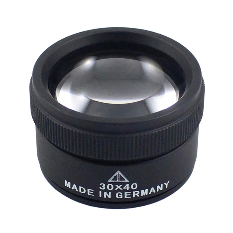 Премиум 30x40 мм измерительная Лупа увеличительное стекло Объектив Петля