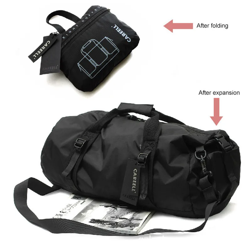 Складная дорожная сумка для мужчин Спортивная вместительная Водонепроницаемая