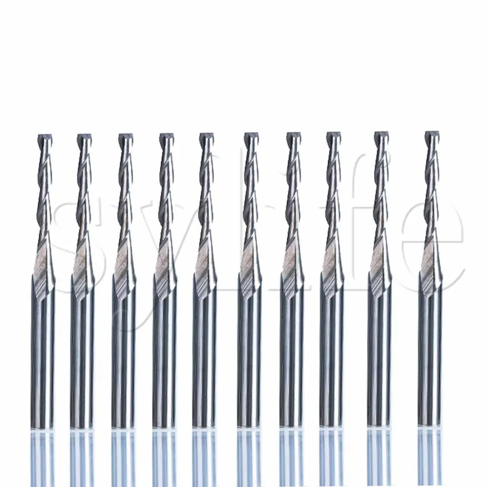 10 шт. твердосплавный спиральный резак с двумя канавками CED 2 мм CEL 15 мм|cutter bag|cutter