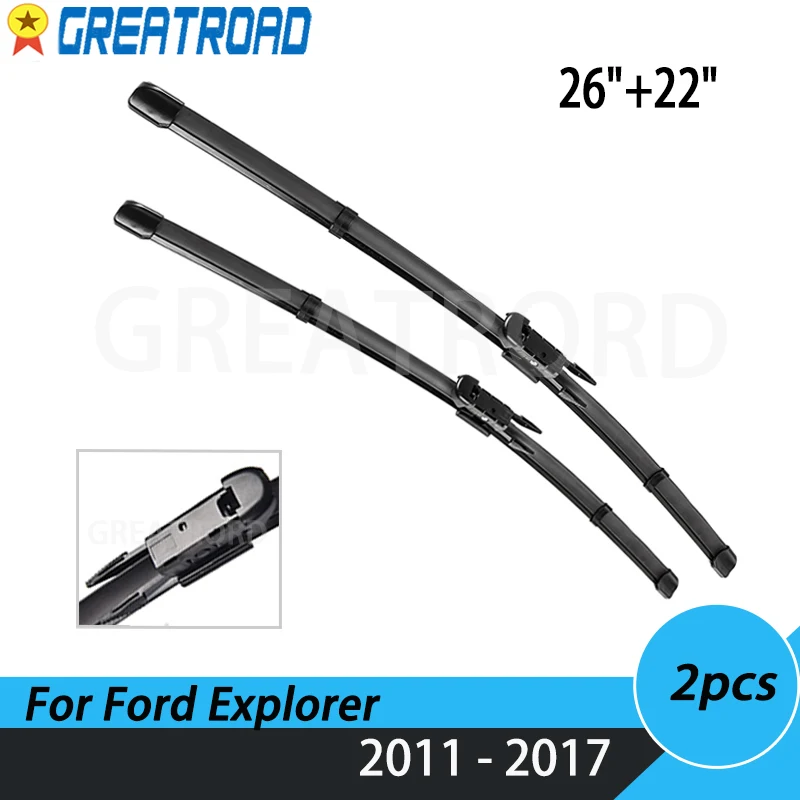 Щетки стеклоочистителя передние для Ford Explorer 2011-2017 26 + 22 дюйма |
