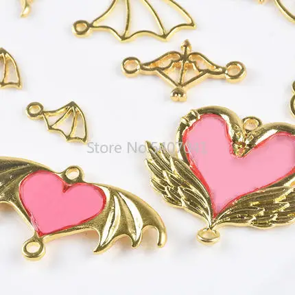 5 шт./лот металлическая рамка с крыльями ангела подвесная подвеской установка