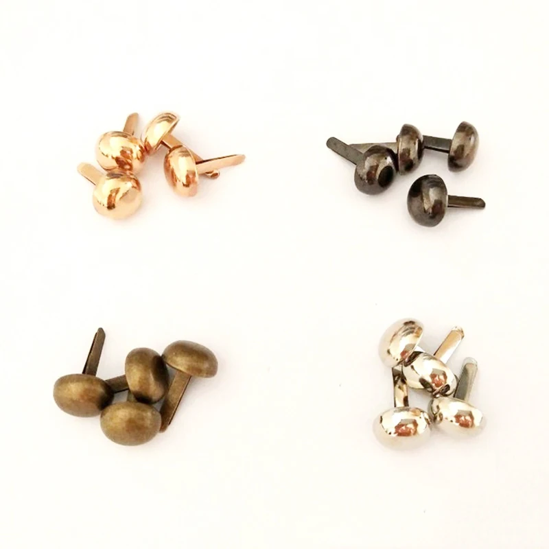 100 шт./лот металлическая сумка с шипами защита нижней части кошелька шпильки для