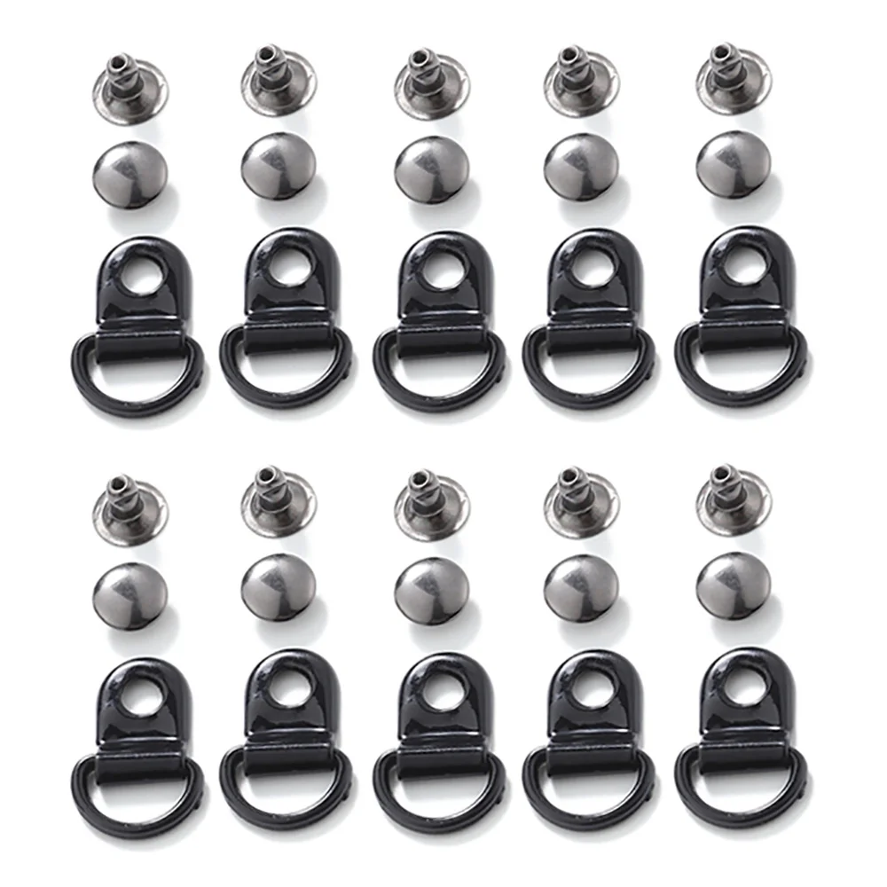 Пряжка с D-образным кольцом 10 комплектов металлические декоративные аксессуары