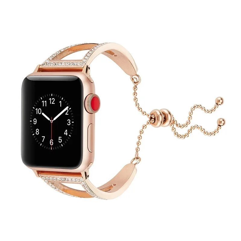 Регулируемый ремешок из нержавеющей стали для apple watch Band 42 мм серии 4 3 2 1 сменный Браслет ремень iwatch 38 мм 44 мм