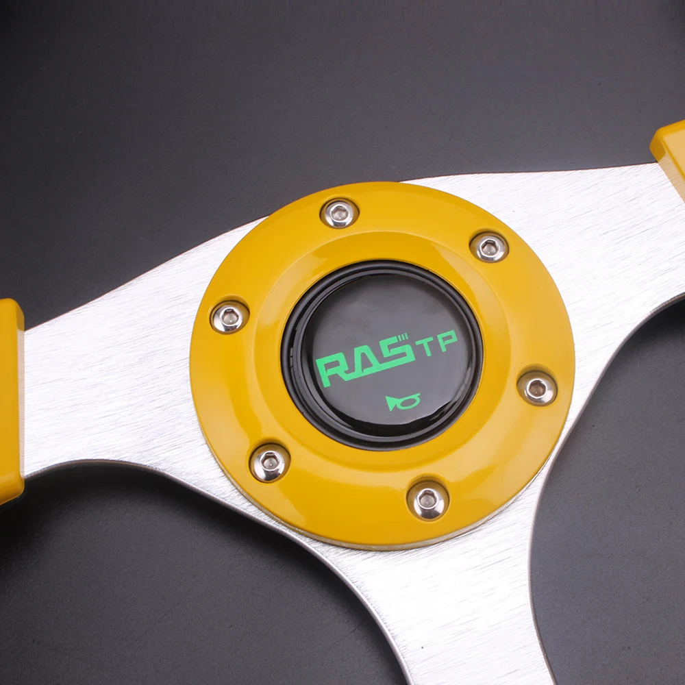 RASTP-Free Shipping 13 Inch PU Auto Racing Steering Wheels Drifting Sport Wheel 6 Blots RS-STW018-TP | Автомобили и мотоциклы
