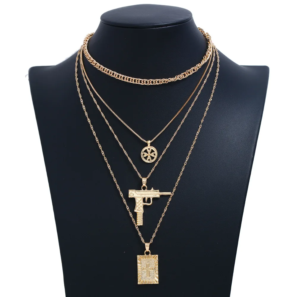 Мода Монета ракушка многослойное ожерелье s & Кулоны для женщин Девушка Золото