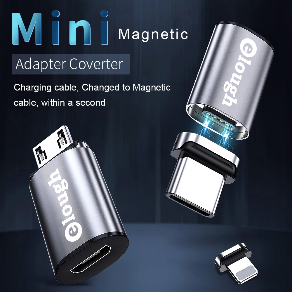 Адаптер Elough OTG с магнитным разъемом Micro USB C |