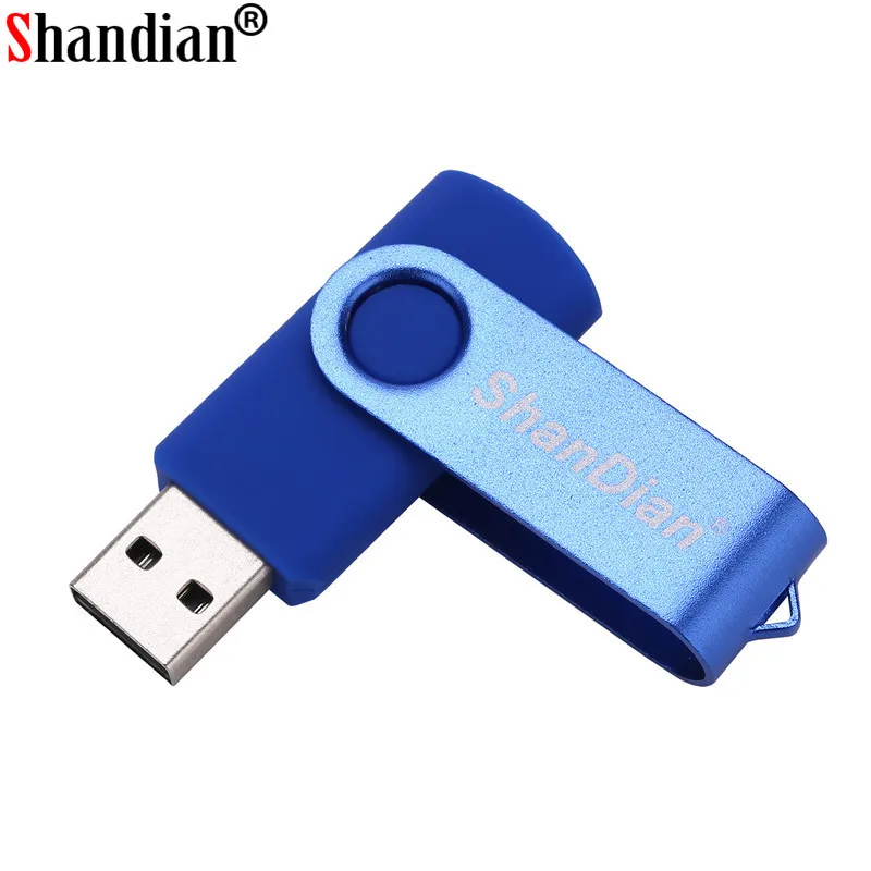 Мини поворотный USB накопитель SHANDIAN флэш 64 ГБ 4 8 16 32 в подарок|swivel usb|swivel usb flash drivepen