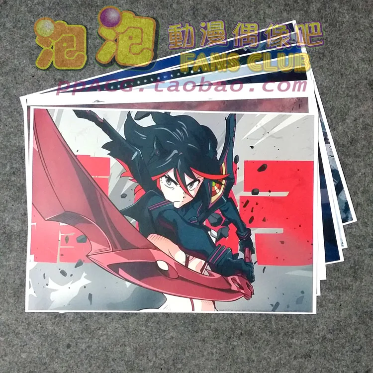 

8pcs/lot A3 Anime KILL la KILL Wall Pictures for Living Room Film Posters Sticker Decoration Gift