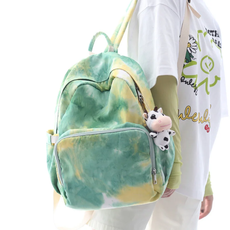 

Fashion Gradient Color School Bags For Women Large Capacity Student Laptop Backpacks Women Nylon Waterproof Travel Backpack 2021