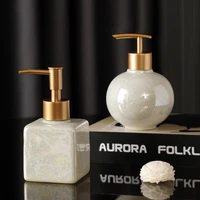 luxury ceramic soap dispenser hand sanatizer shampoo liquid travelsoap dispenser bottle salle de bain bathroom products df50zy