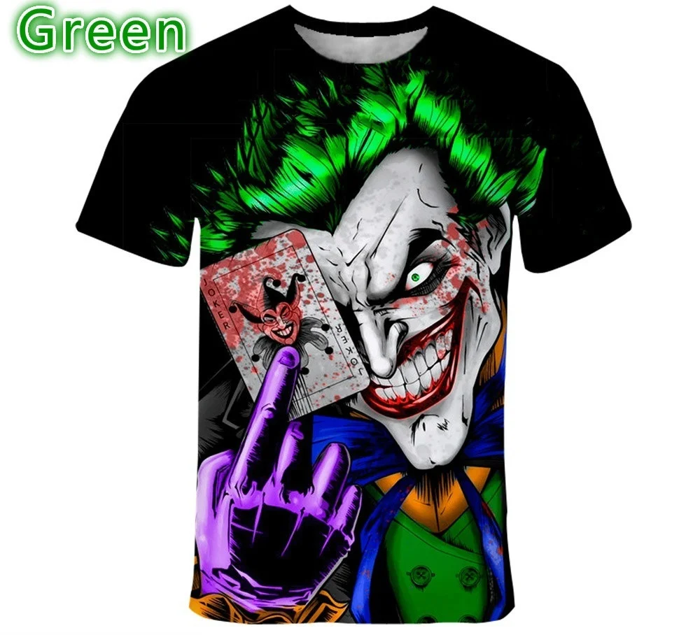 Мужская/женская футболка с 3D принтом Dark Knight Joker|Мужские футболки| |