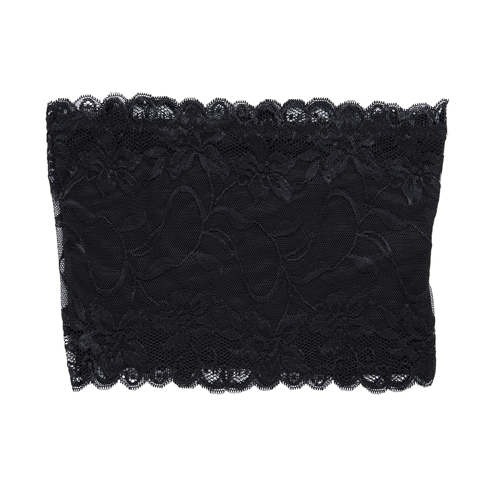 Женский кружевной Топ без бретелек сексуальный бюстгальтер укороченные топы