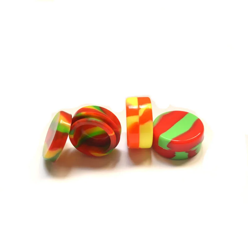 1000 шт круглая силиконовая коробка баночки форма Dab 3 мл многоразовый силиконовый