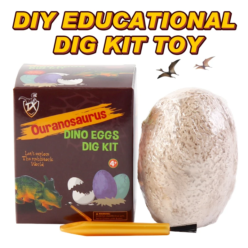 Готово к отправке 2020 детские игрушки яйцо динозавра diy копать комплект набор 12